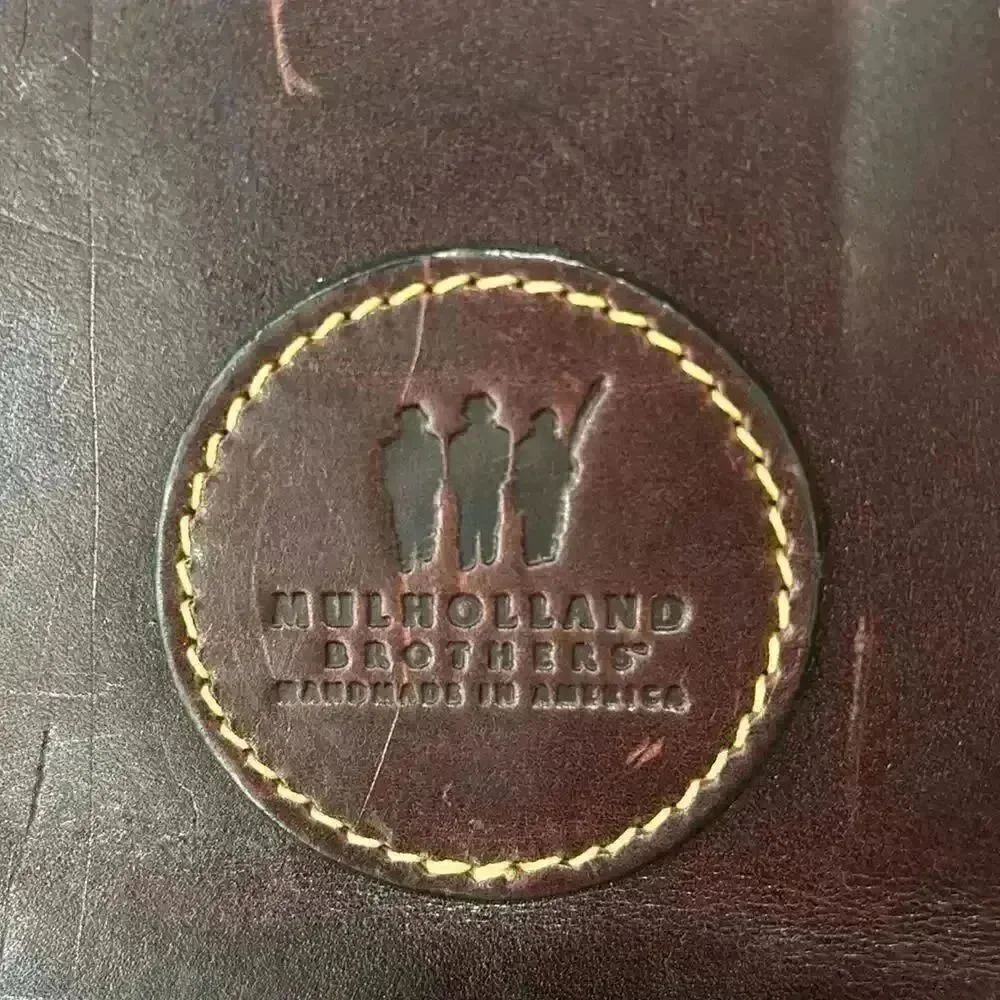 MULHOLLAND Brothers Genuine Bullhide Garment Bag Handmade in America - Picture 5 of 5